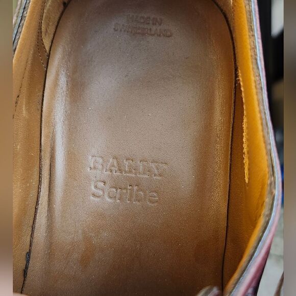 Men's Burgundy Leather Shoes - Picture 9 of 11